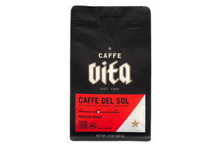 12oz bag of Caffe Del Sol front, no background.
