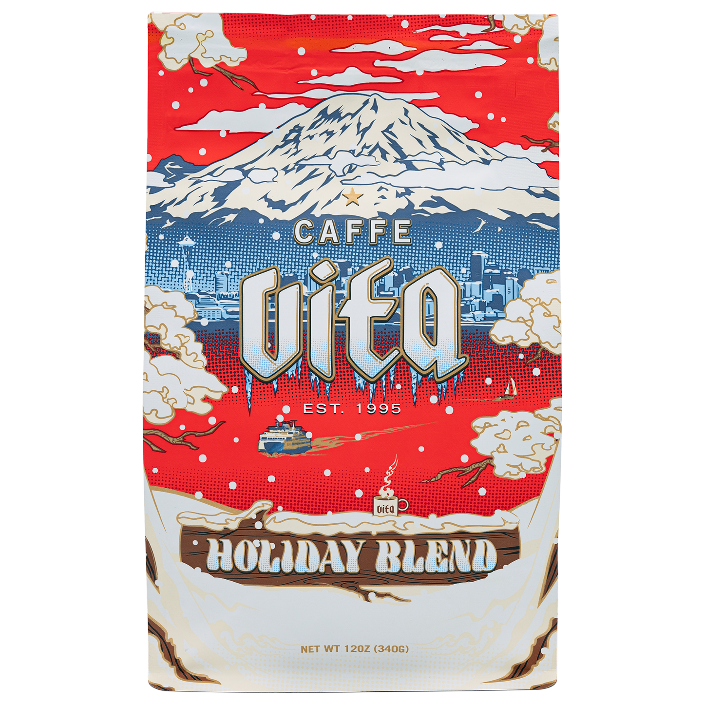 Product Image: 12oz Holiday Blend bag - front.
