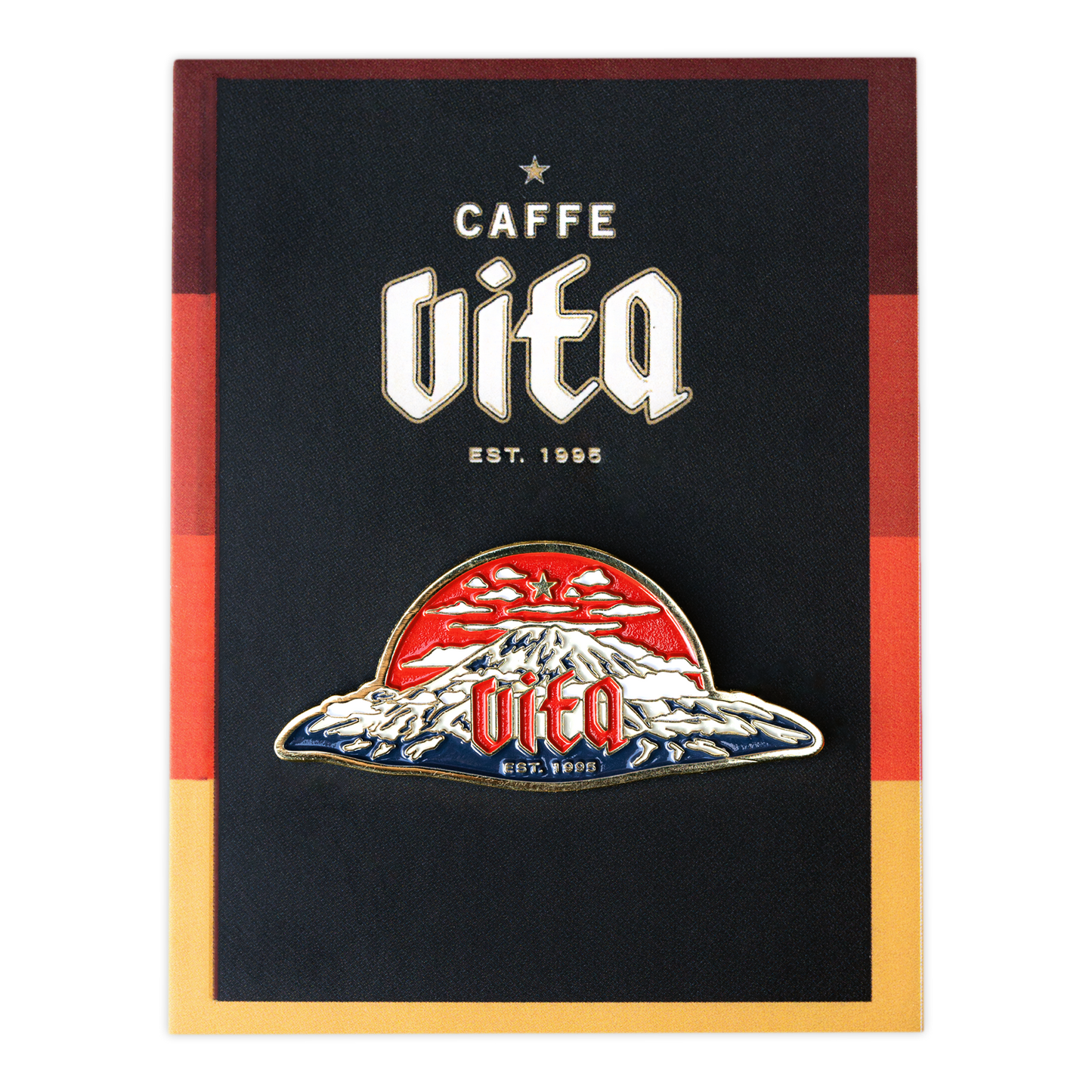 Product Image: Rainier Mountain Pin affixed to card backing.