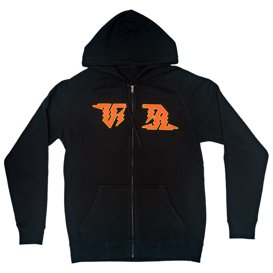 Product Image: front of hoodie with Vita logo and zipper.