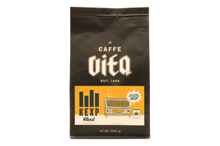 12oz bag of KEXP Blend front, no background.