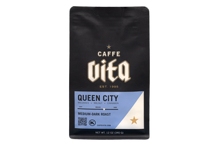 12oz bag of Queen City front, no background.