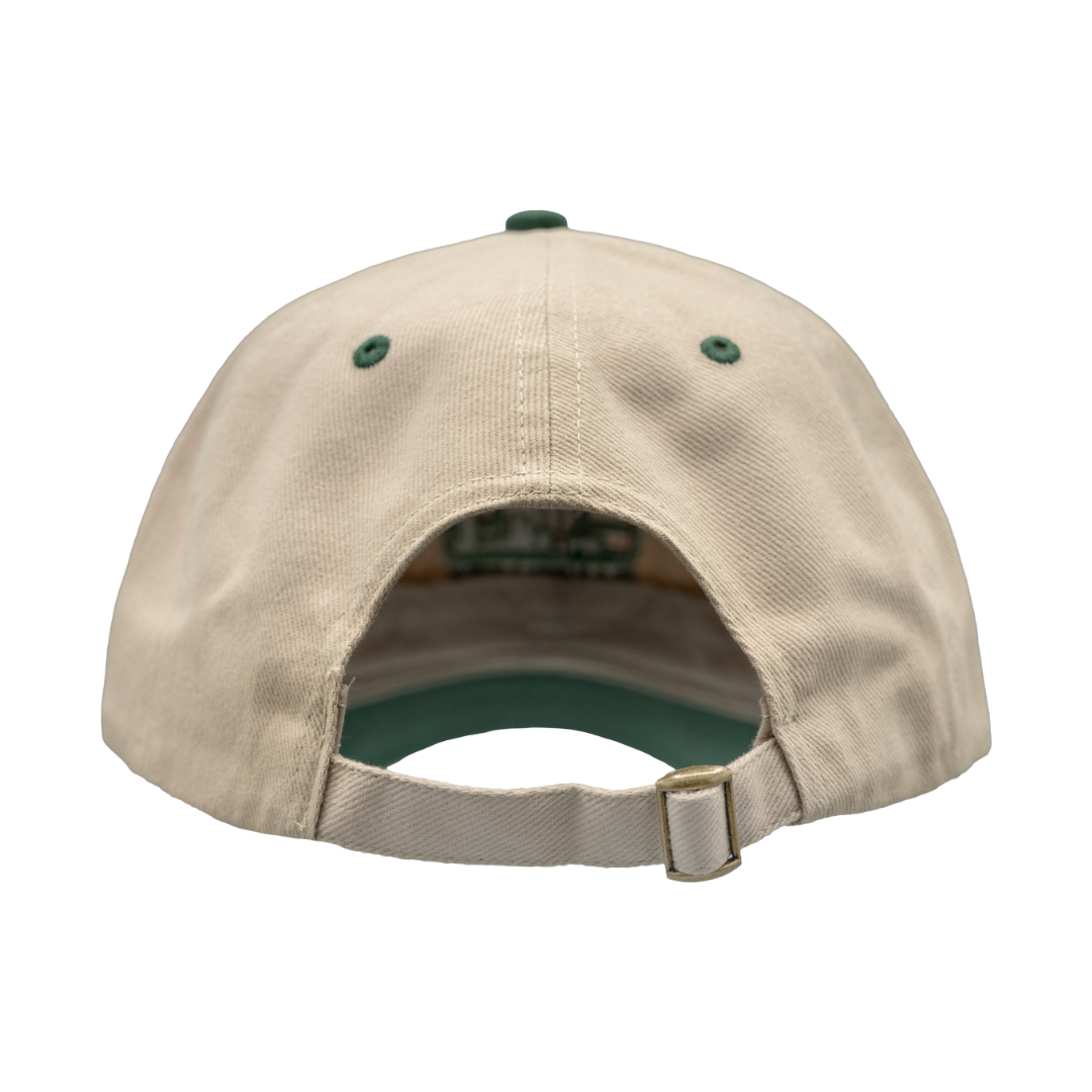 Back of cap - cream and green
