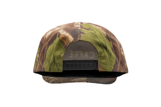 Camouflage baseball cap from back. 