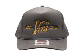 Gray cap with 'Vita Coffee' branding front