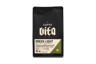 Caffe Vita Green Light 12oz coffee package.