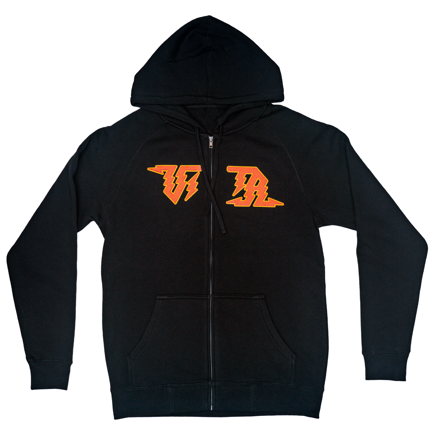 Product Image: front of hoodie with Vita logo and zipper.