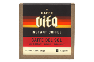 Box of Instant Caffe Del Sol front, no background.