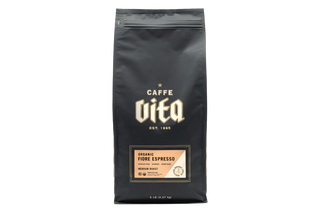 5lb bag of Organic Fiore Espresso front, no background. 