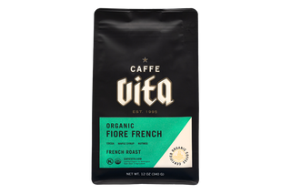 12oz bag of Organic Fiore French front, no background. 