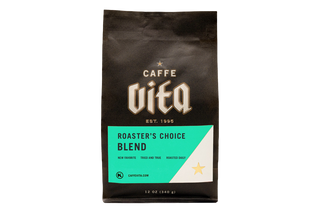 12oz bag of Roaster's Choice Blend front, no background. 