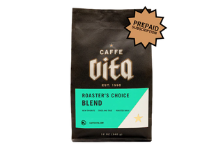 12oz bag of Roaster's Choice Blend front, no background. 